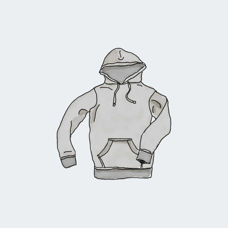Sweatshirt com capuz e bolso