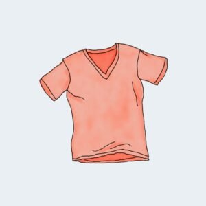 Tshirt com gola em V